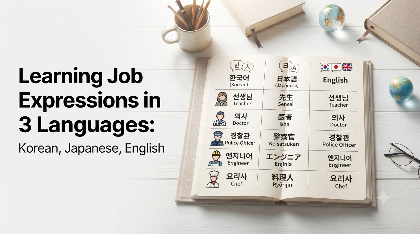 3개 국어로 직업(Job) 표현 배우기